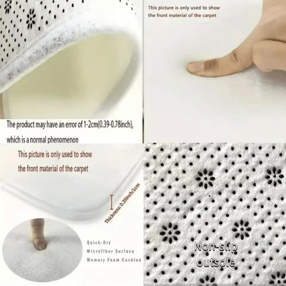 Modern Irregular Area Rug Washable NonSlip Minimalist Carpet For Living Room Bedroom 5