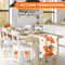 Thanksgiving Pumpkin Maple Leaf Table Runner Autumn Harvest Linen Decor For Dining Kitchen 2