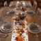 Thanksgiving Pumpkin Maple Leaf Table Runner Autumn Harvest Linen Decor For Dining Kitchen 3
