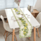 Spring Summer Lemon Floral Linen Table Runner Fresh Citrus Kitchen Dining Decor 1