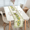 Spring Summer Lemon Floral Linen Table Runner Fresh Citrus Kitchen Dining Decor 1