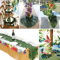 12PCS Artificial Tropical Palm Leaves Hawaiian Luau Party Home Decor Set 3