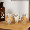 3Piece Resin Owl Statue Set Cute Decorative Owl Figurines For Home Desk Decor 3