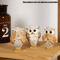 3Piece Resin Owl Statue Set Cute Decorative Owl Figurines For Home Desk Decor 3