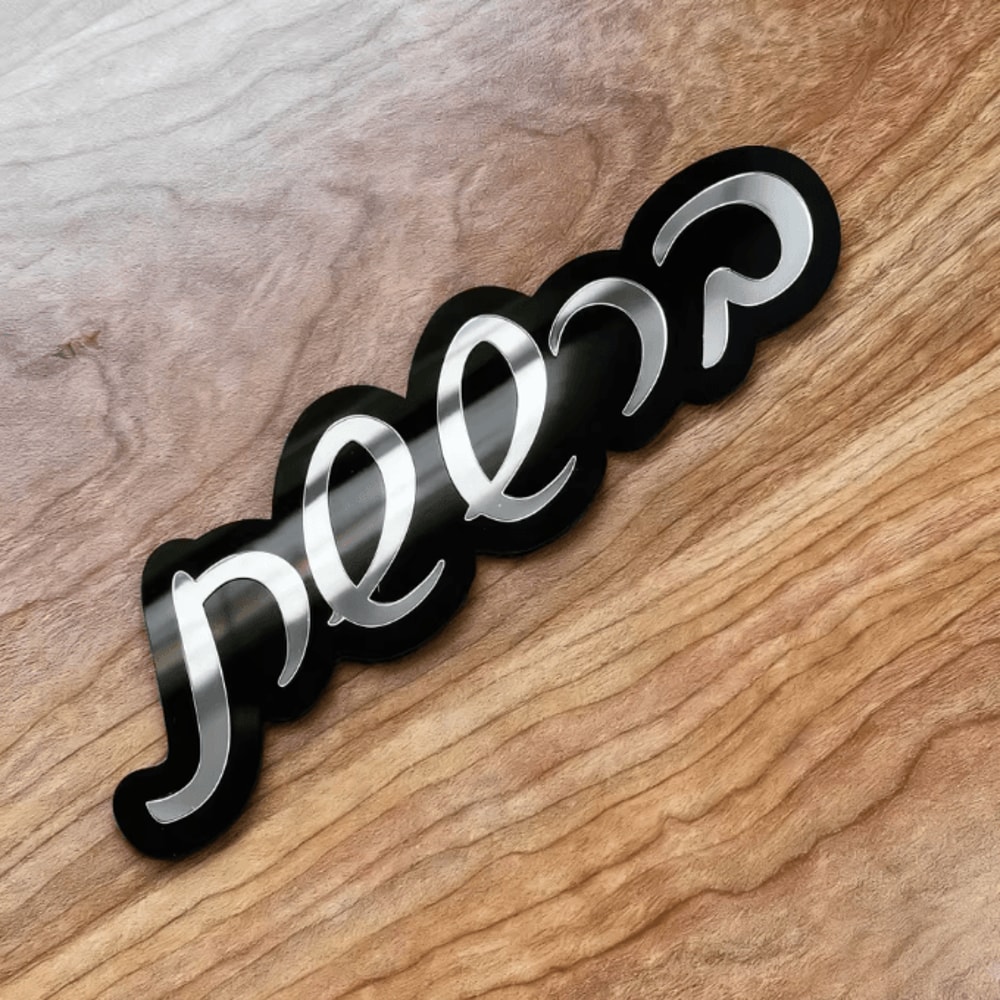 Custom Acrylic Mirror Hebrew Door Sign Personalized Entrance Plaque For Home Events 5