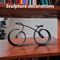 Minimalist Acrylic Bicycle Sculpture Modern Desk Decor Bike Ornament For Home Office 0