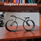 Minimalist Acrylic Bicycle Sculpture Modern Desk Decor Bike Ornament For Home Office 0