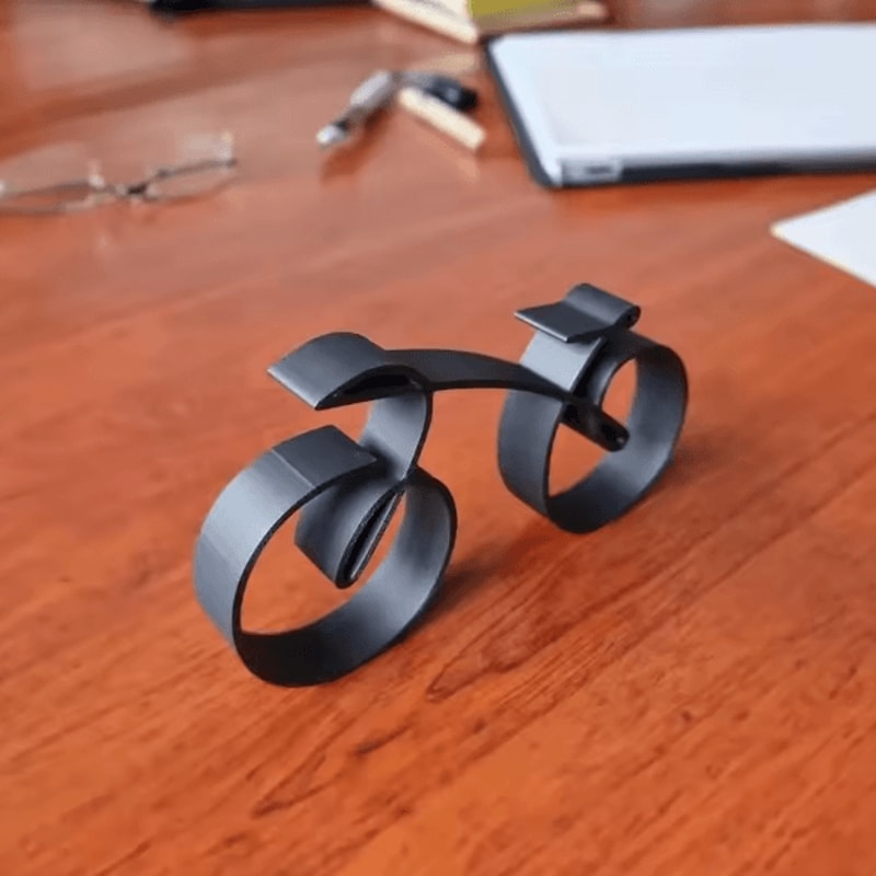 Minimalist Acrylic Bicycle Sculpture Modern Desk Decor Bike Ornament For Home Office 2