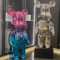 Gradient Violent Bear Statue Luxury Resin Mirror Sculpture For Living Room Decor 0