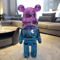 Gradient Violent Bear Statue Luxury Resin Mirror Sculpture For Living Room Decor 3