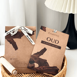 6-pack oud lavender sandalwood scented sachet set – long-lasting closet & drawer fragrance bags