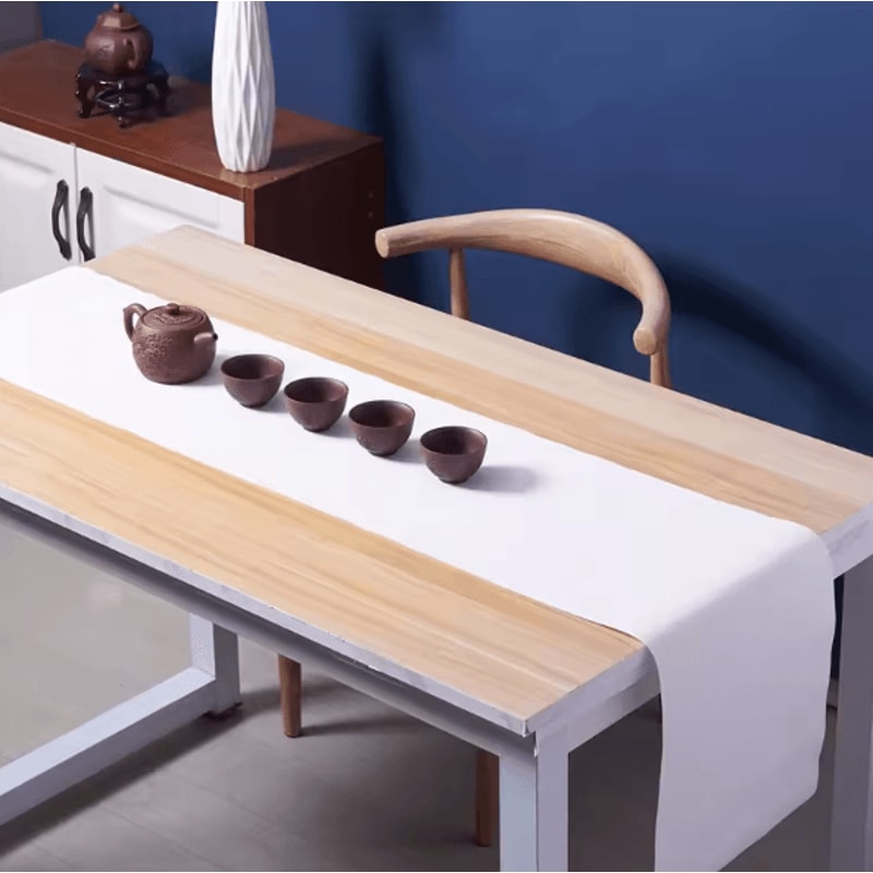 HeatResistant PVC Table Runner NonSlip Washable Vinyl Table Cover For Dining Kitchen Decor 5