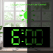 7Inch Curved LED Mirror Alarm Clock Dimmable Digital Table Clock With Large Display 1