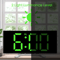7Inch Curved LED Mirror Alarm Clock Dimmable Digital Table Clock With Large Display 1
