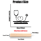 Custom Metal Stethoscope Sculpture Personalized Doctor Desk Decor With Wooden Base 2