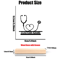 Custom Metal Stethoscope Sculpture Personalized Doctor Desk Decor With Wooden Base 2