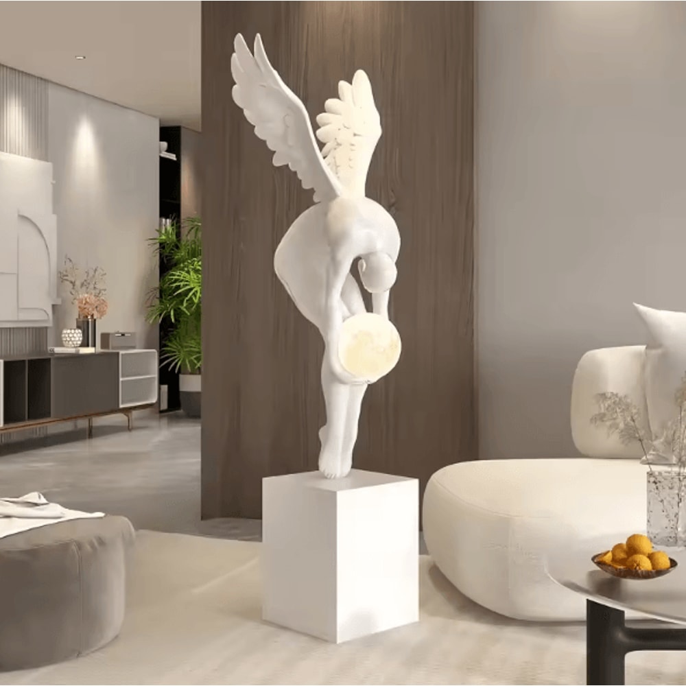Gradient Violent Bear Statue Luxury Resin Mirror Sculpture For Modern Living Room Decor 1
