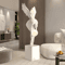 Gradient Violent Bear Statue Luxury Resin Mirror Sculpture For Modern Living Room Decor 1