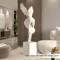 Gradient Violent Bear Statue Luxury Resin Mirror Sculpture For Modern Living Room Decor 7