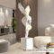 Gradient Violent Bear Statue Luxury Resin Mirror Sculpture For Modern Living Room Decor 7