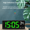 Voice Control LED Digital Alarm Clock Temperature Display Desk Clock With Night Mode 2