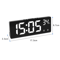 Voice Control LED Digital Alarm Clock Temperature Display Desk Clock With Night Mode 5