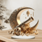 Moon Lantern Acrylic Ramadan Decor Crescent Star Desktop Ornament For Home Office 2