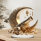 Moon Lantern Acrylic Ramadan Decor Crescent Star Desktop Ornament For Home Office 2