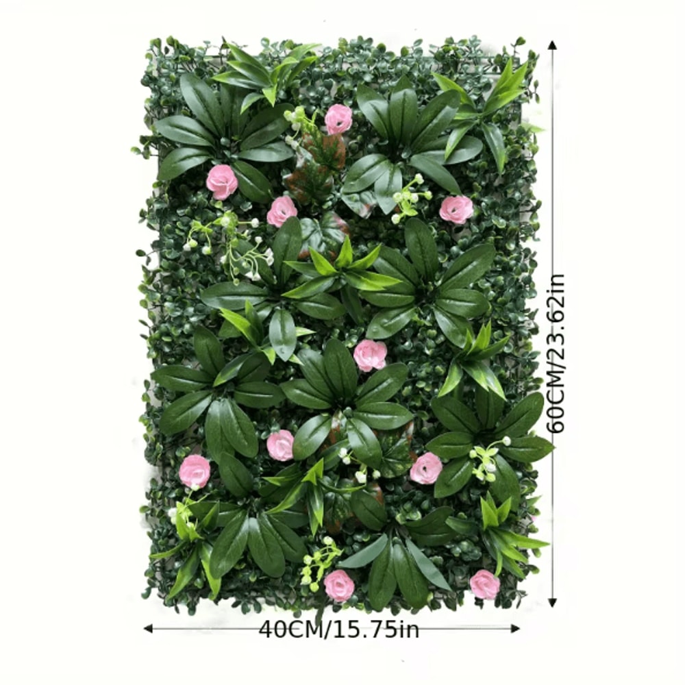 Artificial Greenery Wall Panels Lifelike Plant Wall Decor For Garden Wedding Home Backdrop 4