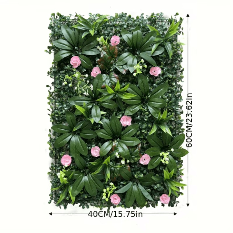 Artificial Greenery Wall Panels Lifelike Plant Wall Decor For Garden Wedding Home Backdrop 4