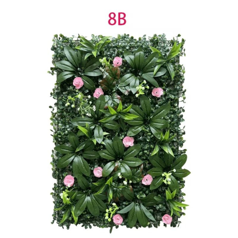 Artificial Greenery Wall Panels Lifelike Plant Wall Decor For Garden Wedding Home Backdrop 6