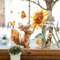 Watercolor Squirrel Sunflower Wall Sticker Rustic Animal Window Vinyl Decal For Home Decor 2
