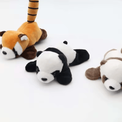 cartoon panda & raccoon fridge magnets – cute animal magnetic decor for kitchen & home