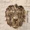 Large Gold Lion Head Wall Sculpture Luxury Resin Wall Art For Living Room Bedroom Decor 6
