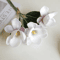 Artificial Magnolia Flower Bundle Elegant 3Branch Silk Floral Decor For Home Table Styling 6