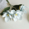 Artificial Magnolia Flower Bundle Elegant 3Branch Silk Floral Decor For Home Table Styling 7