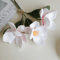 Artificial Magnolia Flower Bundle Elegant 3Branch Silk Floral Decor For Home Table Styling 8