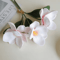 Artificial Magnolia Flower Bundle Elegant 3Branch Silk Floral Decor For Home Table Styling 8