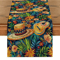 Mexican Style Colorful Linen Table Runner Cactus Fiesta Decor For Dining Parties Home 3