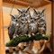 Colorful Owl Pendant Light Decorative Animal Hanging Lamp For Home Garden 2