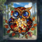 Colorful Owl Pendant Light Decorative Animal Hanging Lamp For Home Garden 4