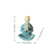 Zen Meditation Turtle Resin Statue Peaceful Yoga Turtle Figurine For Home Garden 5