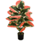 Color Block Artificial Tropical Plant 24Leaf Decorative Faux Greenery For Indoor Outdoor Spaces 1