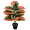 Color Block Artificial Tropical Plant 24Leaf Decorative Faux Greenery For Indoor Outdoor Spaces 2