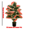 Color Block Artificial Tropical Plant 24Leaf Decorative Faux Greenery For Indoor Outdoor Spaces 4