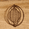 Rustic Metal Spiral Wind Spinner Hanging Weather Vane Decor For Balcony Garden Window 4