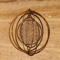 Rustic Metal Spiral Wind Spinner Hanging Weather Vane Decor For Balcony Garden Window 4