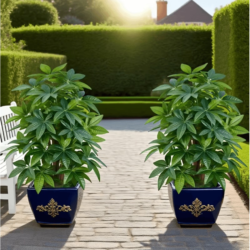 LushLife Realistic Artificial Money Tree Palm For Indoor Outdoor Decor 2