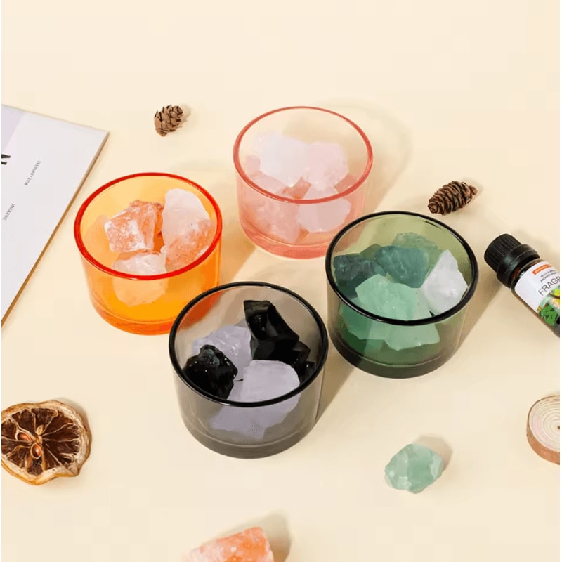 AuraGlow Natural Rose Quartz Crystal Aromatherapy Lamp For Relaxation Home Decor 0