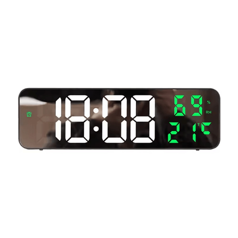TimeMax 9Inch LED Digital Wall Clock With Temperature Humidity Display 5